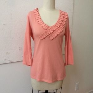 Garnet Hill cotton long sleeve top